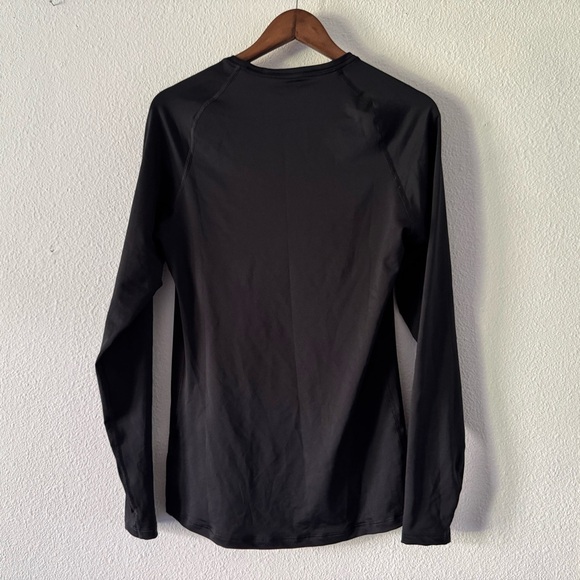 Nike Pro Slim Fit Training Shirt Black Long Sleeve Athletic Swoosh Logo Lg NEW - Picture 10 of 12